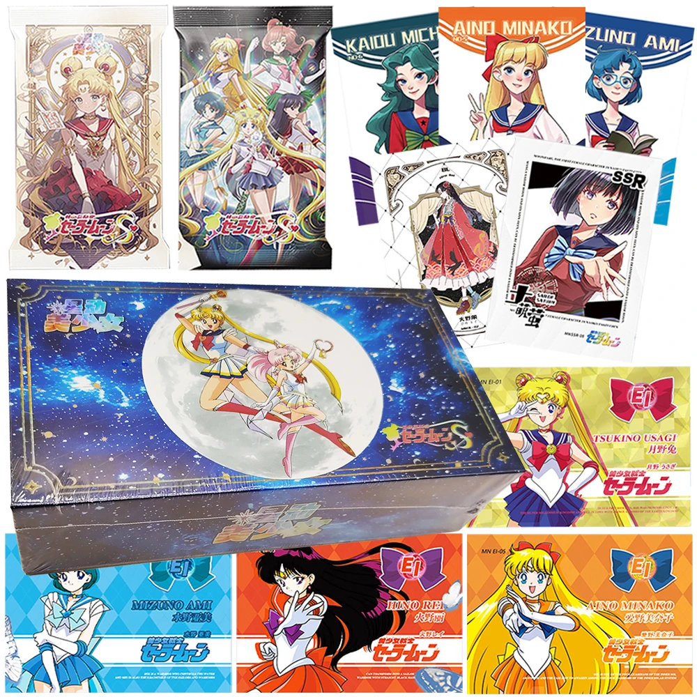 

Коллекционная карта аниме «Сейлор Мун», красивые волшебные девушки Mizuno Ami Hino Rei, креативная карта персонажа, подарок-сюрприз для друзей