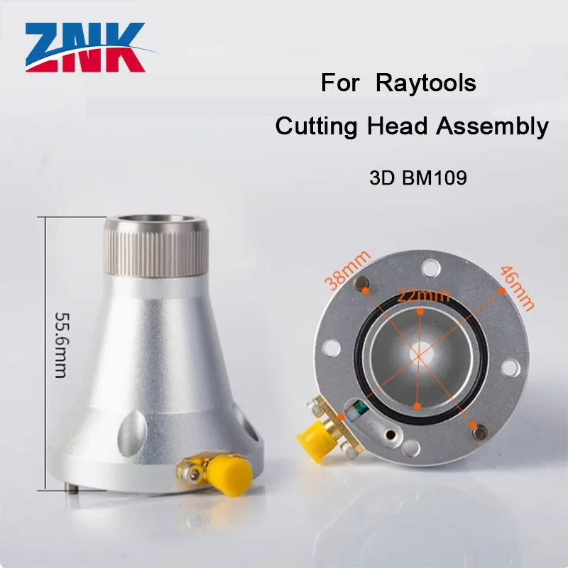 ZNK Original Raytools BM109/BM110 3D Laser 3D Tube Cutting Head Nozzle Connector for Fiber Metal Cutting Machine