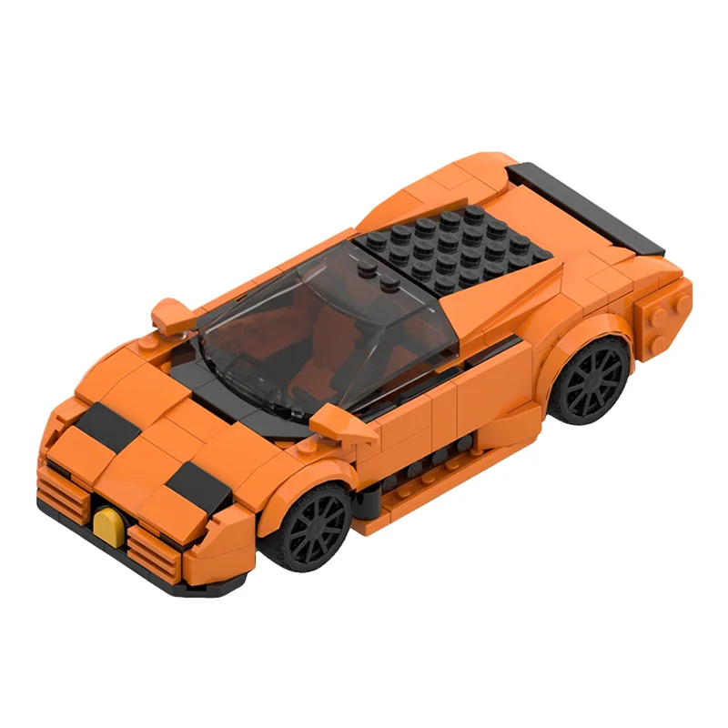 306-teiliger MOC City Champions Bugatti EB Modellbausatz Architektur Weihnachtsgeschenk Spielzeug Idee Bildung Bausteine Geburtstag