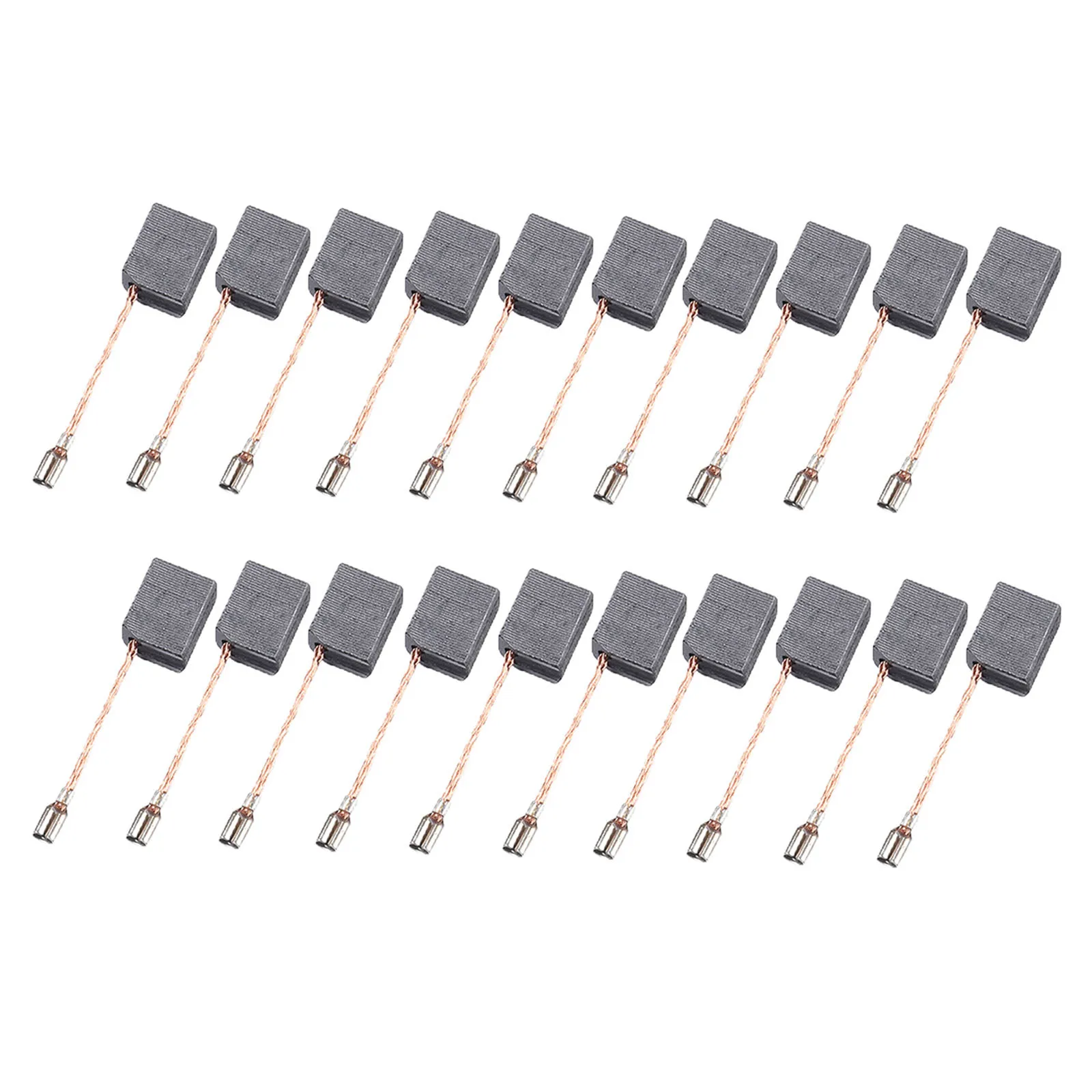 

Ремонт электроинструментов, аксессуары для электроинструментов, угольные щетки для ремонта двигателей, компоненты электроинструмента, набор из 20 шт., черный и серебристый