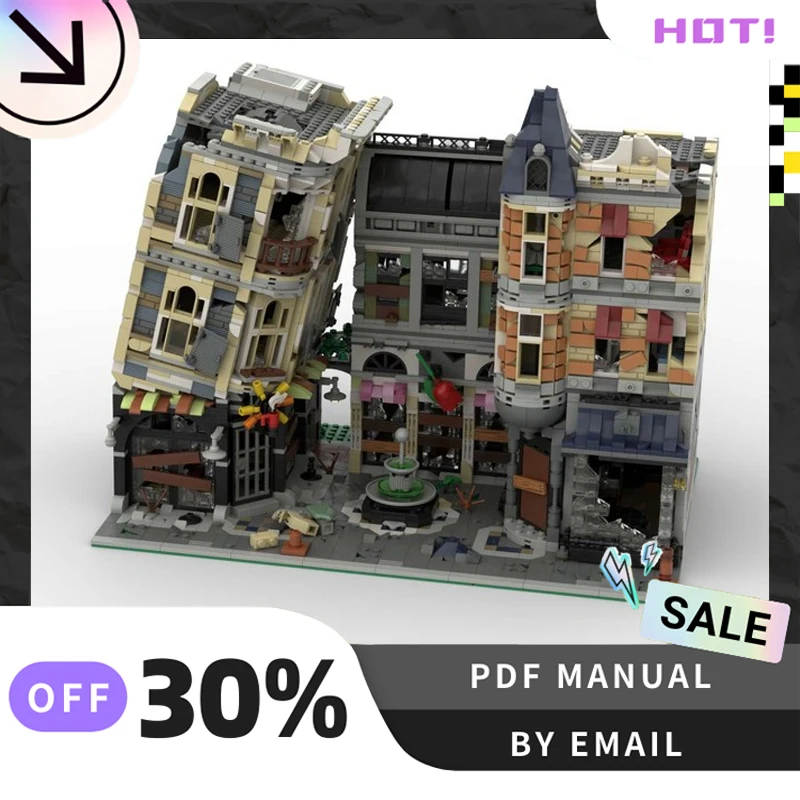 

[4648 шт.] индивидуальный MOC сборка квадратный креативный набор строительных блоков STEM игрушки DIY комплект строительной модели подарки на день рождения