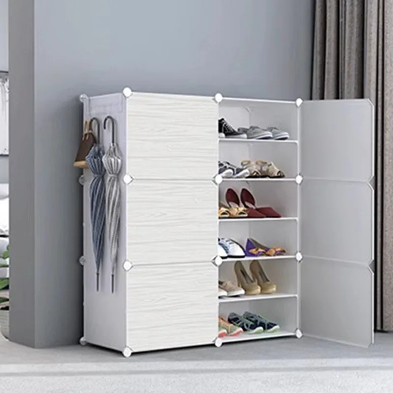 Armario de plástico para almacenamiento de ropa, estantería portátil para dormitorio, sala de estar, joyería, ahorro de espacio, barato, muebles para el hogar