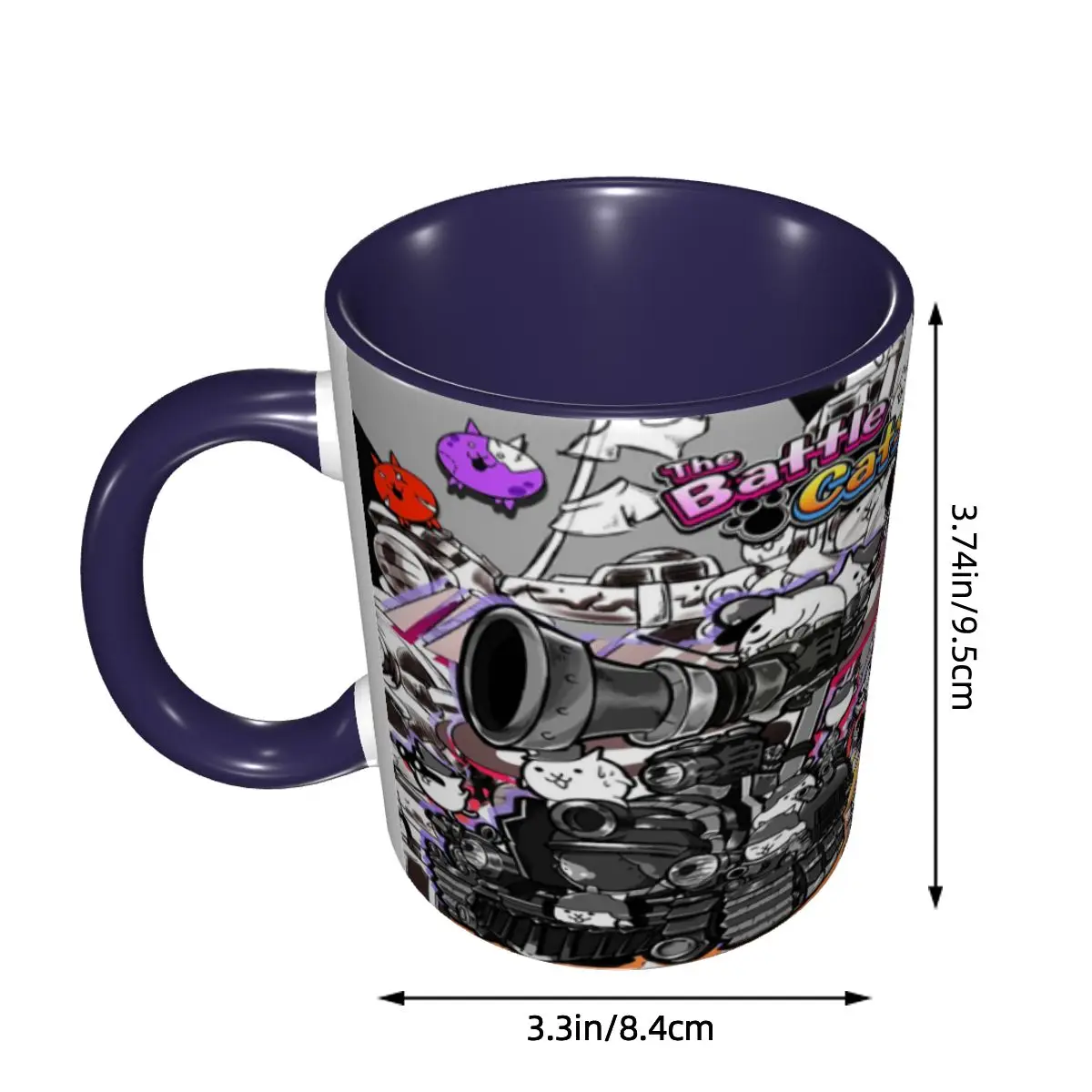 Battle Cats Siege Engine Mug Funny Ceramic Coffee Cups Tea Mugs Milk Cup Drinkware Gift for Woman Man