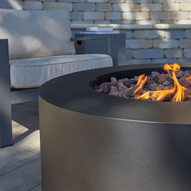 

Outdoor Landscape Fire Pit Table Real Fire Fireplace Patio Courtyard Bonfire Stove Homestay Decor Fire Pit