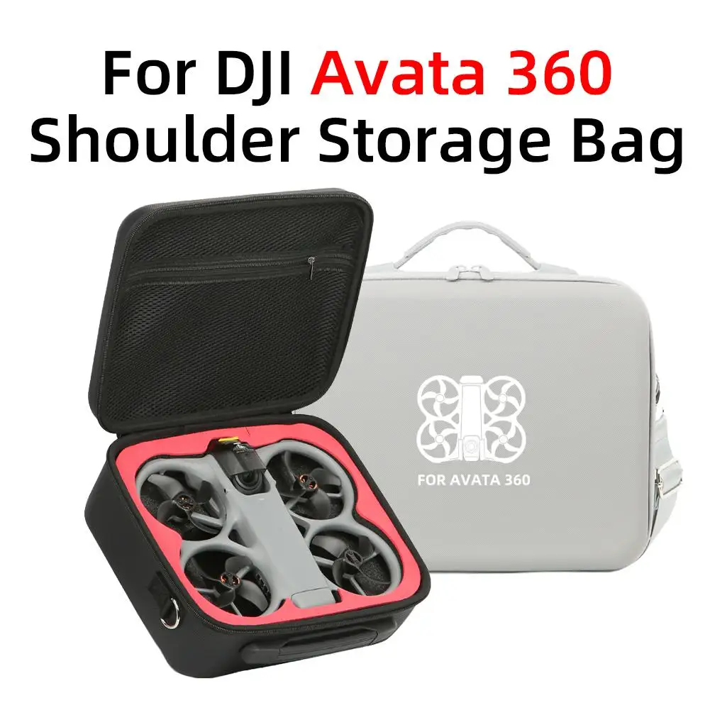 

For DJI Avata360 Drone PU Storage Bag Single Machine+remote Control Carring Case Shockproof And Drop-resistant Shoulder Bags