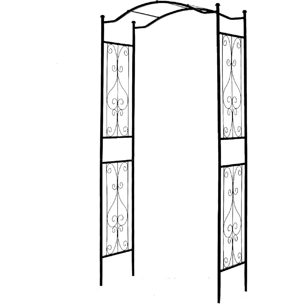 

92'' H x 44'' W Garden Arch Arbor Trellis for Outdoor, Trellis Plants Support with Metal Durable Iron Use for Climbing Plants