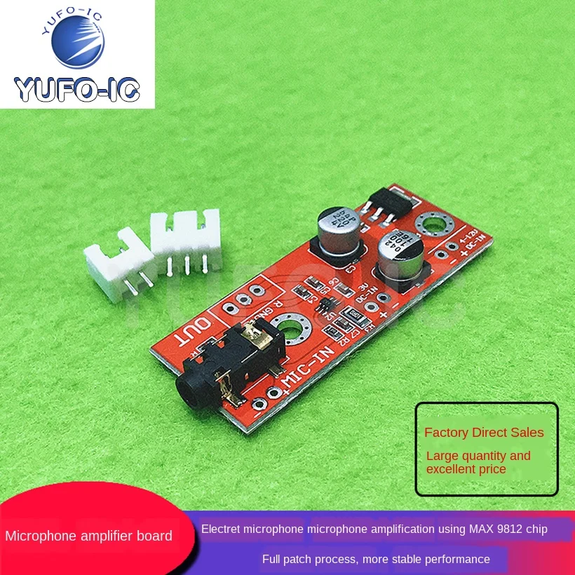 Free Ship 3pcs Electret Microphone Microphone Amplifier Board Microphone Amplification Use Max9812 Electret Special Chip