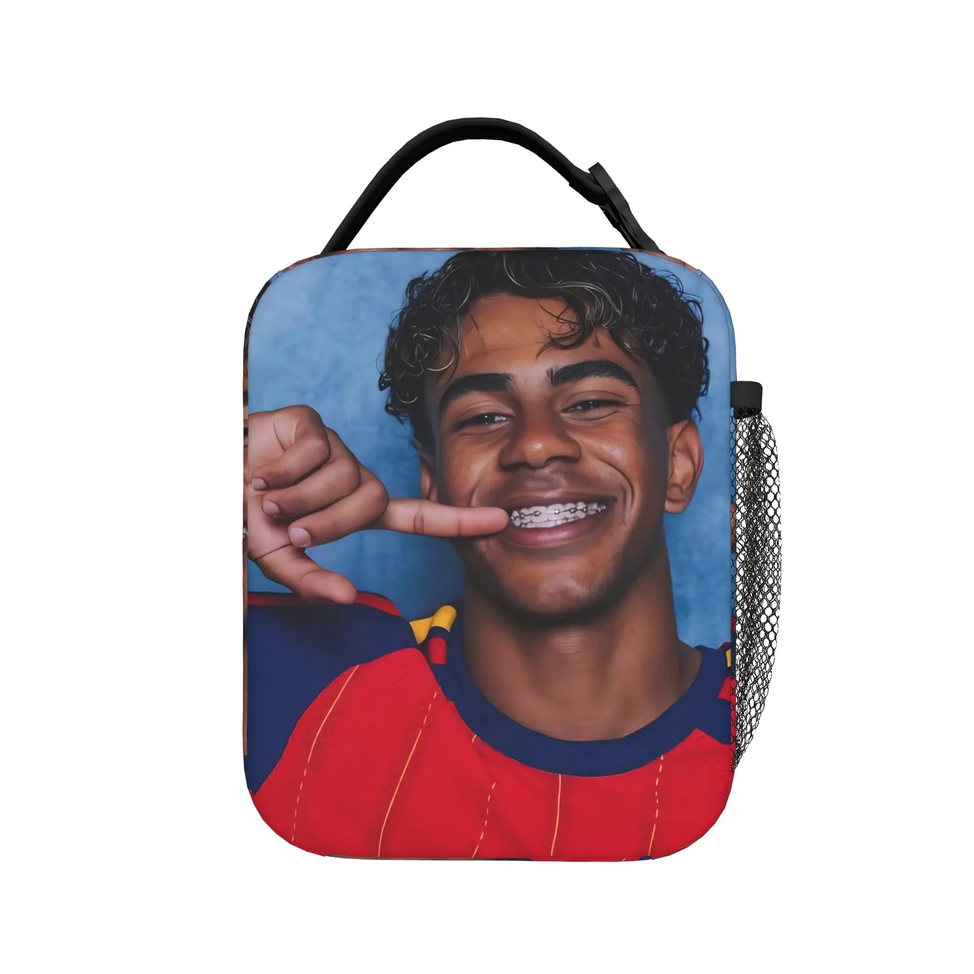Lamine Y-Yamal Football Soccer Thermal Insulated Lunch Bag for School  Portable Food Container Bags Cooler Thermal Lunch Boxes