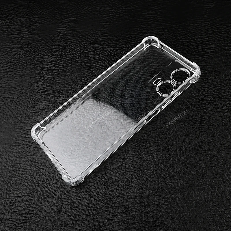 Anti-fall Casing For Motorola Moto G75 G55 G84 G64 G54 G34 G04 G24 Power G04s Soft Silicone Transparent Case Shockproof Cover