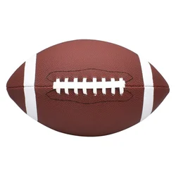 Size 3/6/9 Soft Standard PU Rubber Soccer Rugby Ball American Football Adult Youth Children's Training Game Ball Squeeze Ball