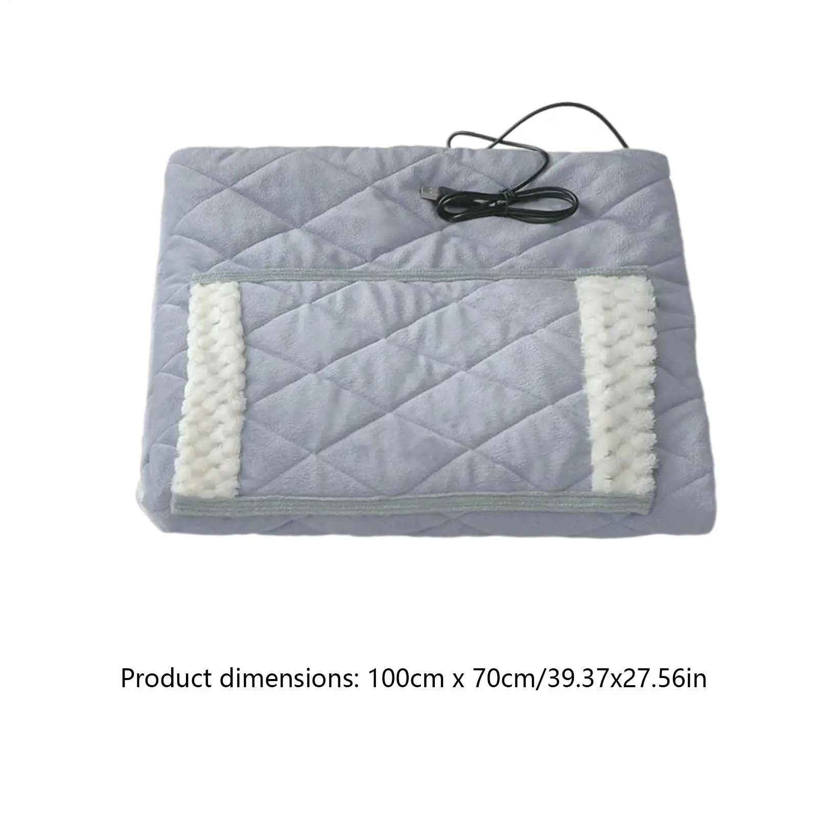 USB Electric Heating Blanket 27x39in, Portable Fast Warming Throw for Home Bed Office Couch Travel & Indoor Relaxation