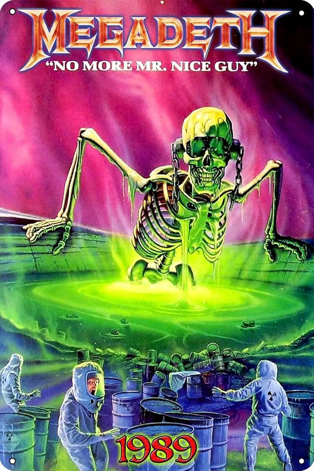 

Megadeth: [1990] Rust in New York Movie Poster Tin Sign Wall Art Vintage Decorations Metal Signs