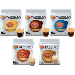 Tassimo Café Marcilla Café Cápsulas Selección - Pack 5 paquetes
