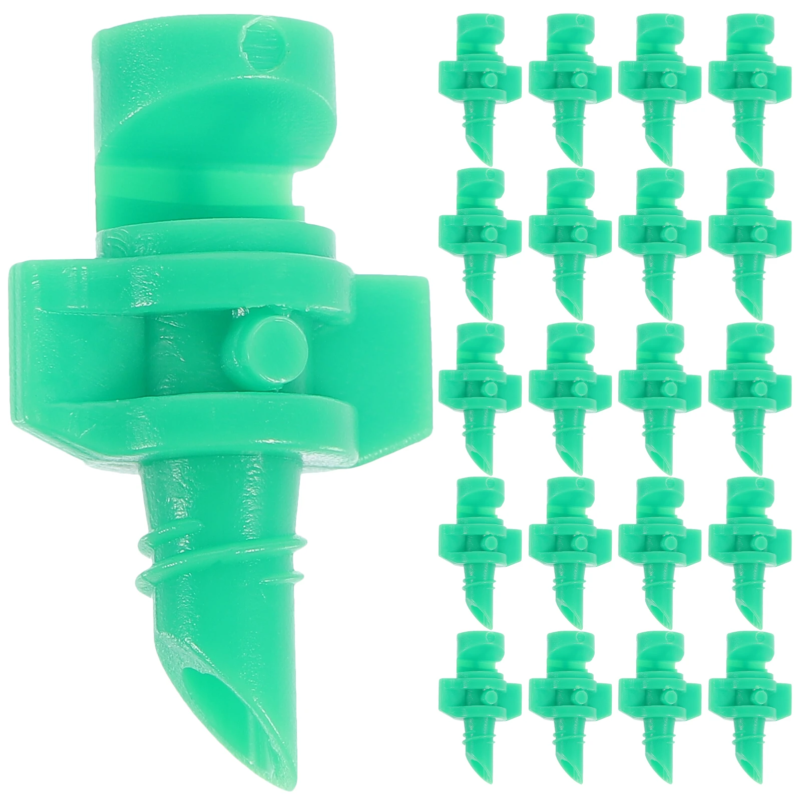 

100 Pcs Irrigation 180 Degree Adjustable Watering Spray Head for Garden Agriculture Lawn Care Heads Mini