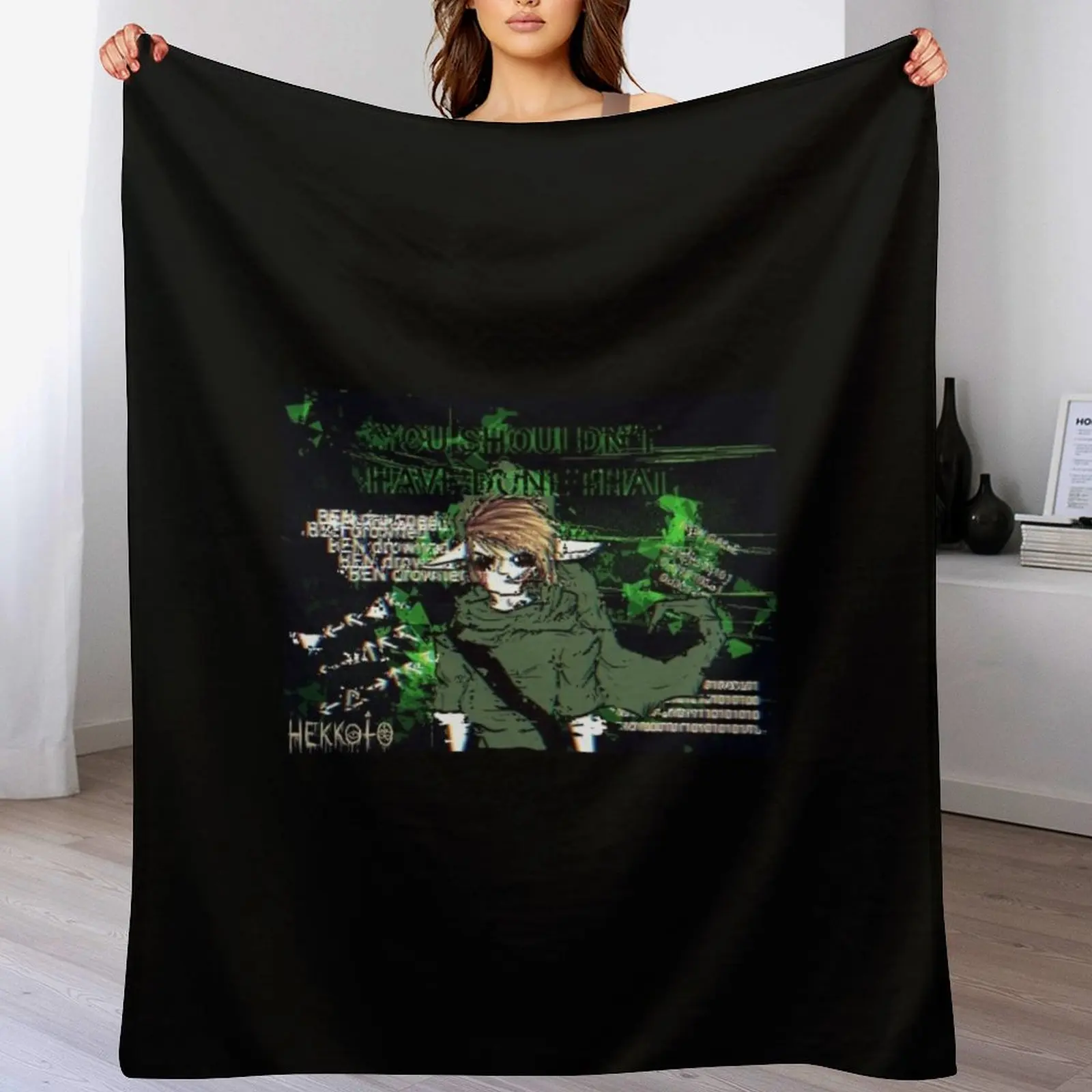 

Ben Drowned creepypasta monster killer Throw Blanket cosplay anime Blankets Sofas Of Decoration Cute For Sofa Thin Blankets