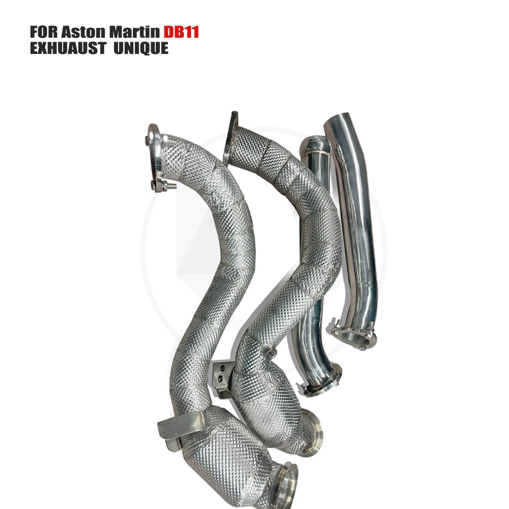 

UNIQUE Exhaust System High Flow Performance Downpipe for Aston Martin DB11 With Catalytic Converter Header