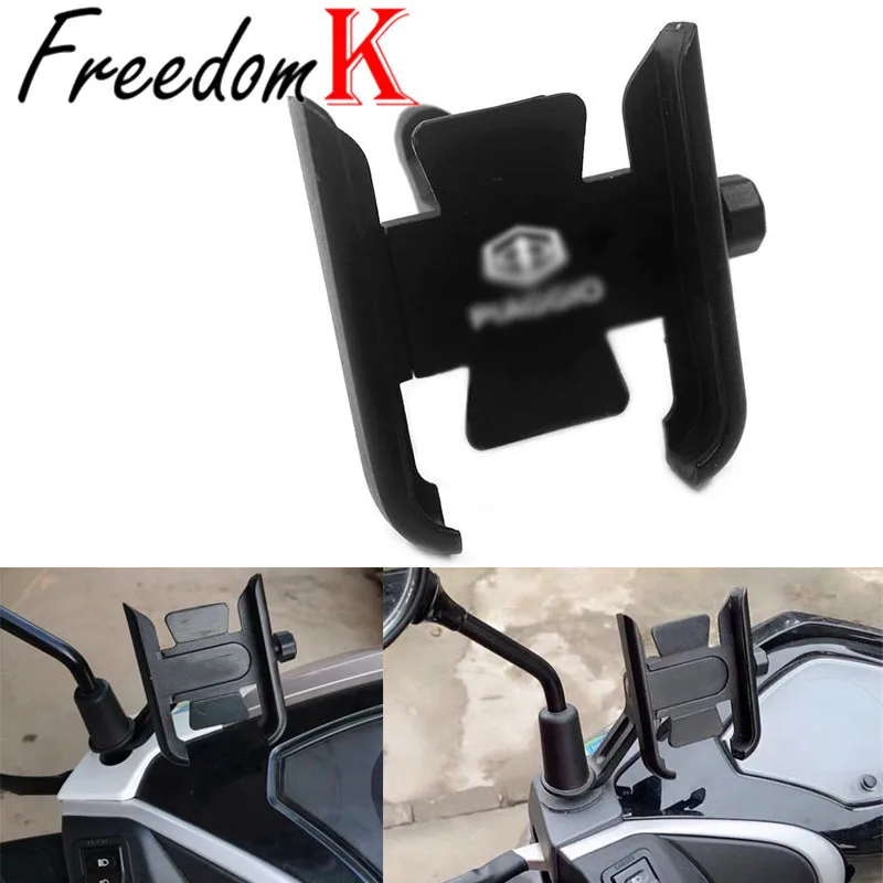 for Piaggio Beverly 300 MP3 500 Medley Liberty Zip 50 150 125 Motorcycle Accessories CNC Handlebar Mobile Phone Holder GPS Stand