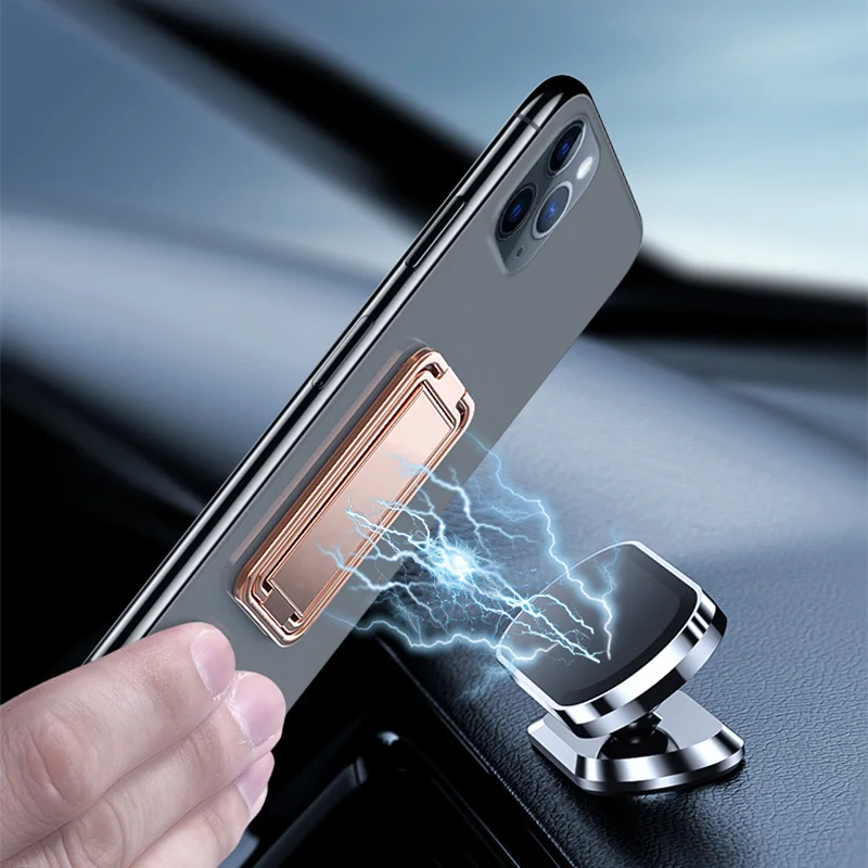 Metalowy uniwersalny uchwyt na telefon z pierścieniem na palec Uchwyt stojakowy Mini uchwyt na telefon Obracany o 360 stopni do naklejki na tył telefonu komórkowego — zdjęcie 4