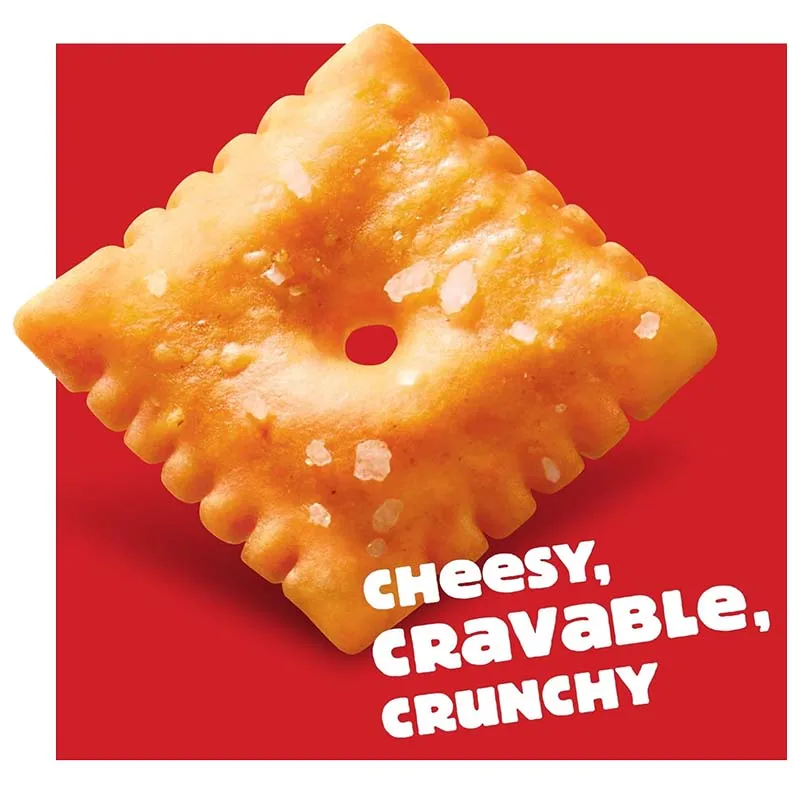 Cheez It Original Cheese Crackers อาหารกลางวันของโรงเรียน, ของว่างอบ, Kosher, ของว่างสําหรับเด็ก 7oz(198g)*1 กล่อง