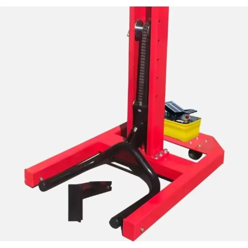 3000LB Portable Single Post Car Lift One Cylinder Hydraulic Lift One Column 1 Post Vehicle Lifter Car Lifting Equipment