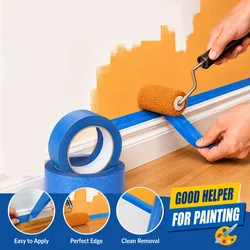 3 Roll/Set Paint Tape Multi-Surface Masking Easy Removal Paint Tape Security Wall Painting Crafts Art Construction Home