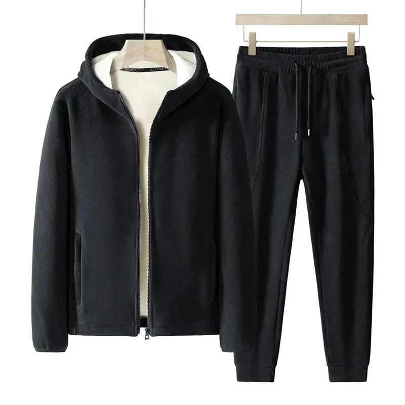 

Мужские новые комплекты из двух предметов, толстовки, однотонные толстовки с капюшоном, кардиган до щиколотки, брюки-карандаш, спортивные повседневные весенние брюки на шнурке