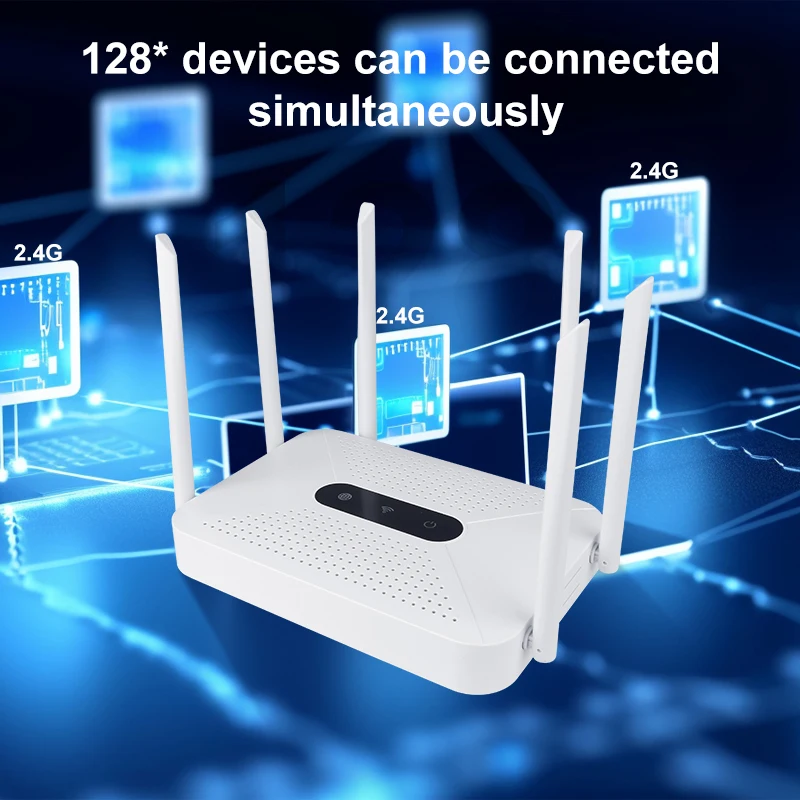 300Mbps واي فاي 6 هوائي راوتر لاسلكي واي فاي Ffi ber النطاق العريض عالي السرعة غير محدود تغطية النطاق العريض دعم واسع للمنزل