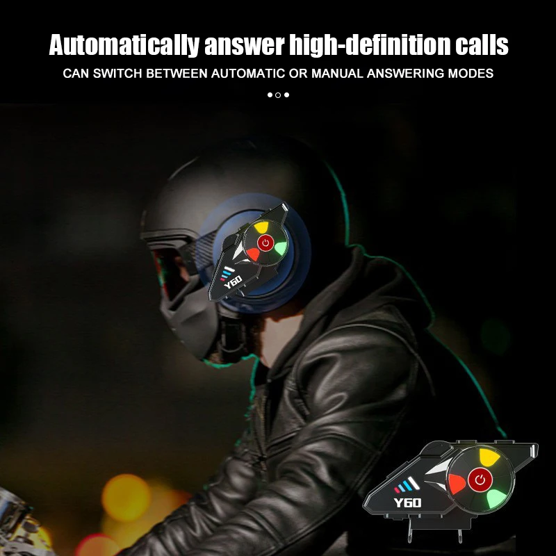 

Helmet Bluetooth Headset for Motorcycle Delivery – FM Riding, Waterproof, Noise-Canceling, Stereo Sound.