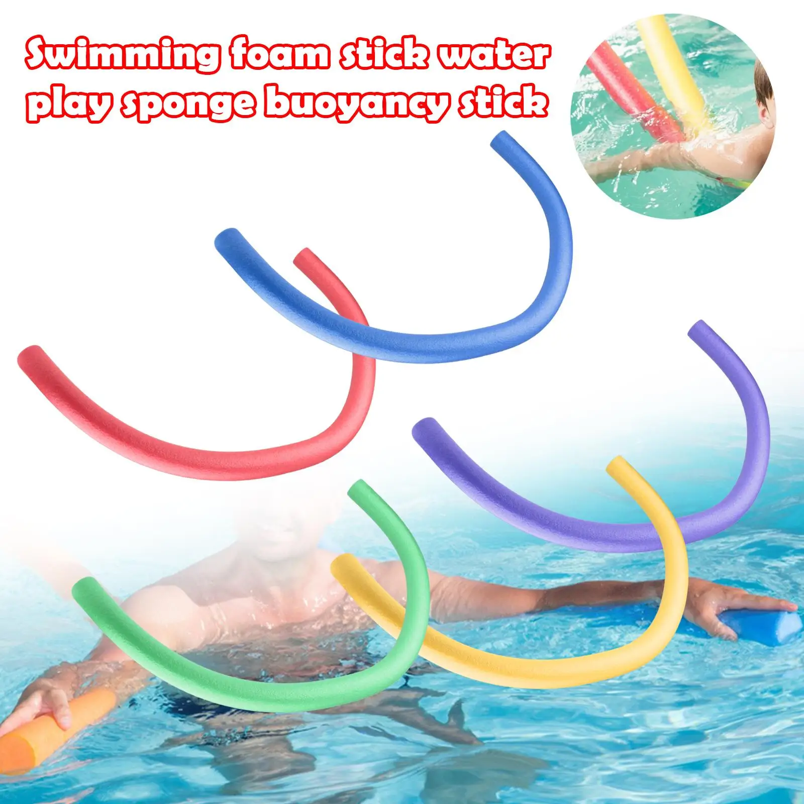 Float Pool Noodle Lichtgewicht leuk waterspeelgoed Stevig schuim Zwemnoedel Float Bar voor volwassenen/kinderen Jongens Meisjes Sport onder water