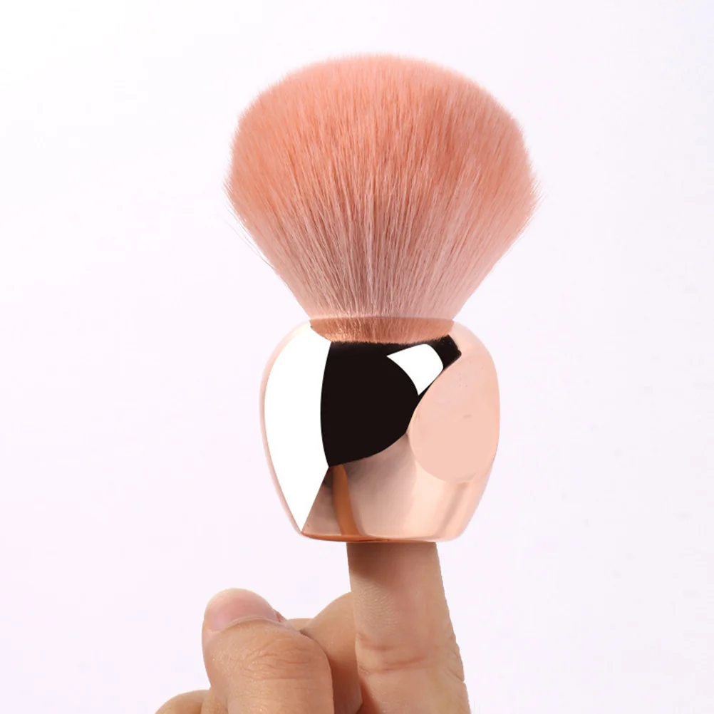 

2pcs Translucent Fiber for Makeup Nail Loose Powder Dust Brush Loose Powder Brush Practical Portable Beauty Tool