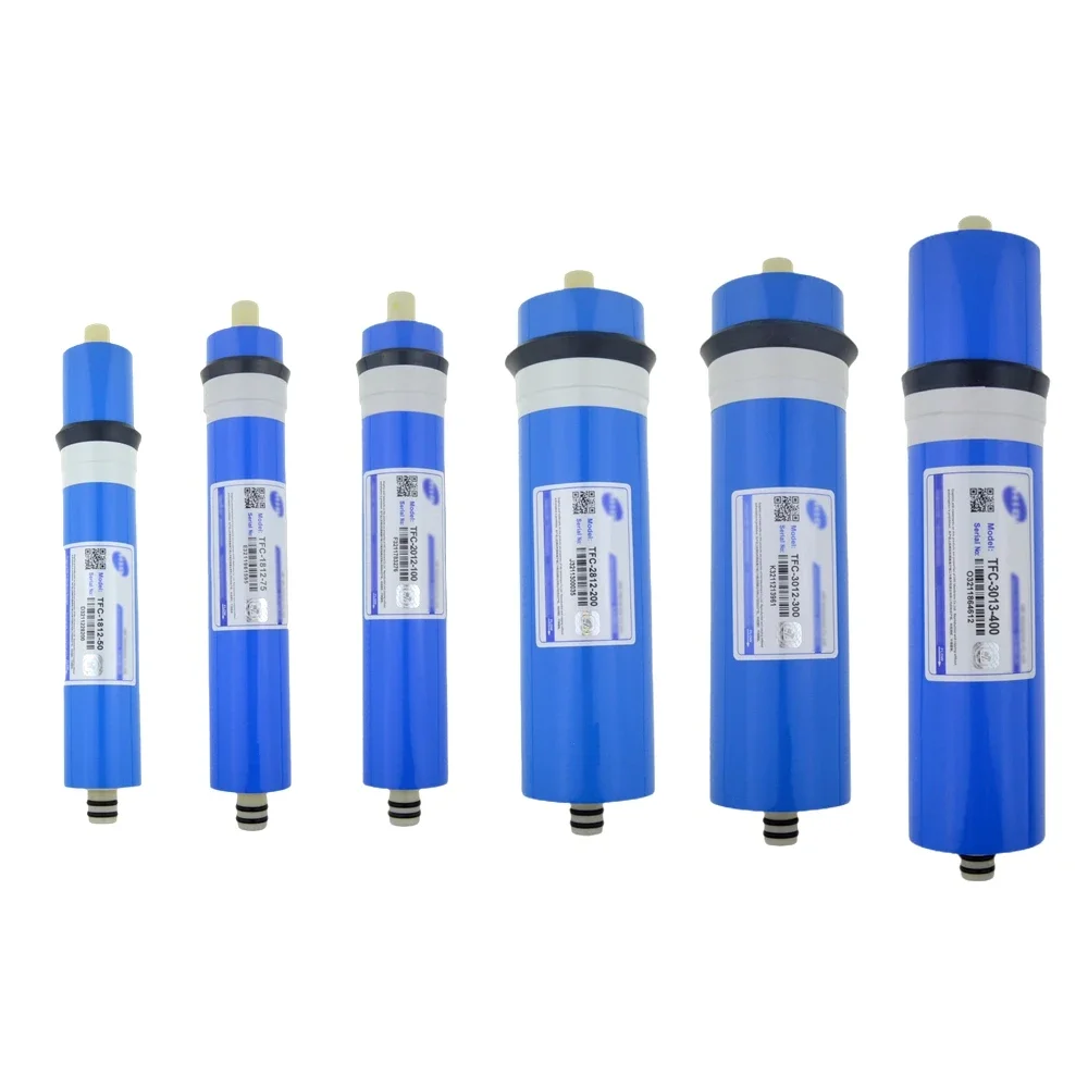 Reverse Osmosis Membrane Filter 1812 2012 3012 3013 50G 75G 100G 150G 200G 300G 400G GPD Household RO Water Purifier Cartridge