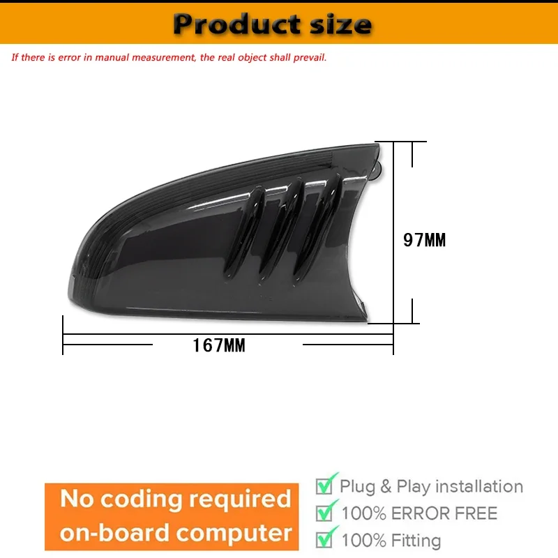 For GMC Envoy For Oldsmobile Bravada Sequential LED Front Side Mirror Signal Lights For Buick Rainier For Chevrolet Trailblazer - view 3