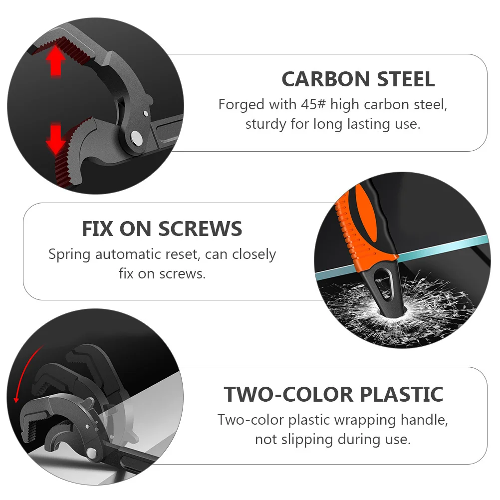 

Multi-Functional Adjustable Wrench 14-30Mm -Locking Pipe Wrench Pliers Labor-Saving Water Faucet Repair Tool