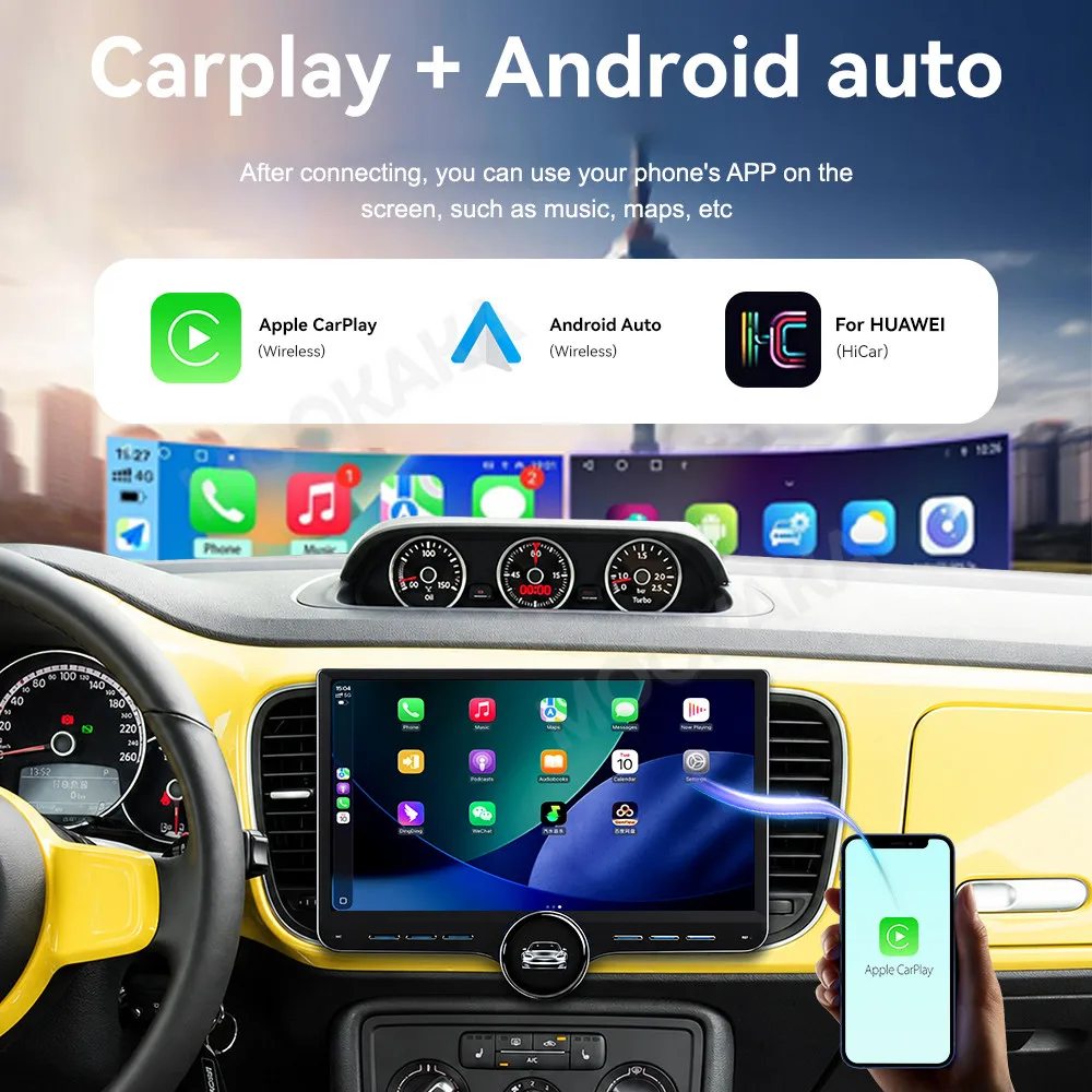 Car Accessories Radio For Volkswagen Beetle 2012-2018 Android Auto GPS Navigation Multimedia Stereo Receiver Head Unit Offline