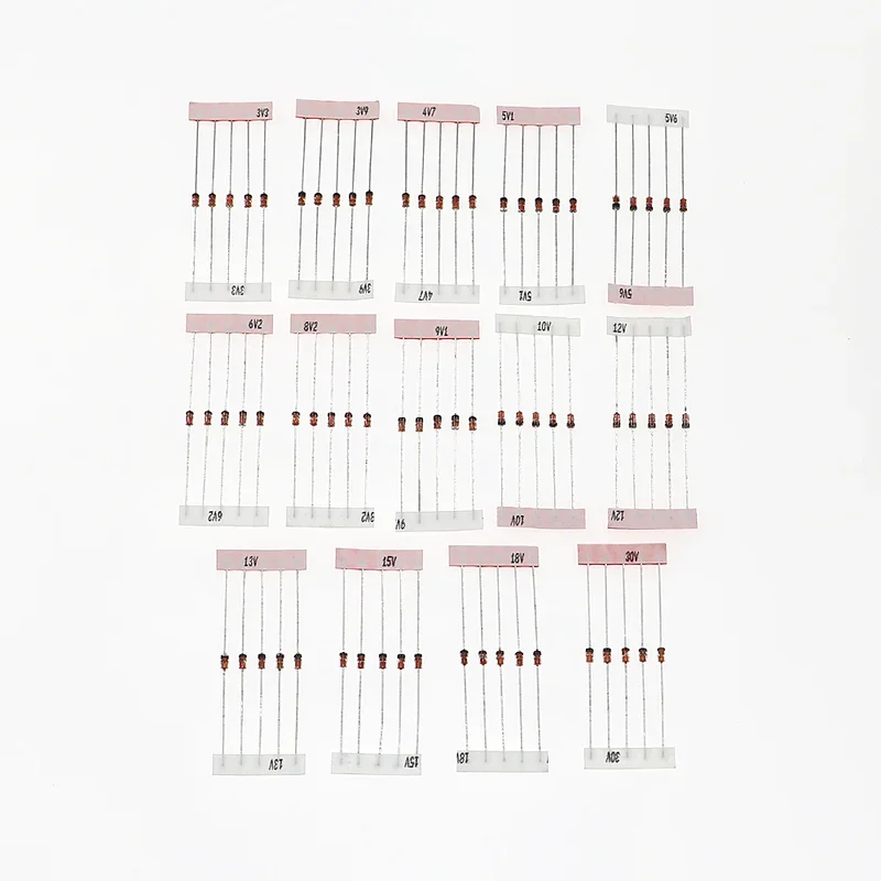 70 pcs/lot 14value x 5pcs 1w Zener Diode Assorted Kit 1N4728A-1N475A Electronic Set