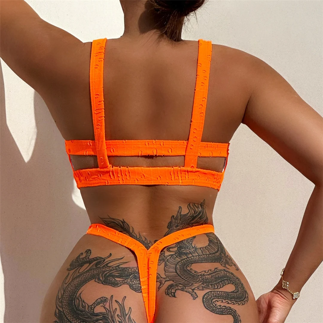Neuer 4-Farben-Extreme-Mini-Micro-Thong-Bikini, Damen-Badeanzug, zweiteiliges Bikini-Set, Badebekleidung, Badeanzug, Schwimmbekleidung V4798 – Detail 10