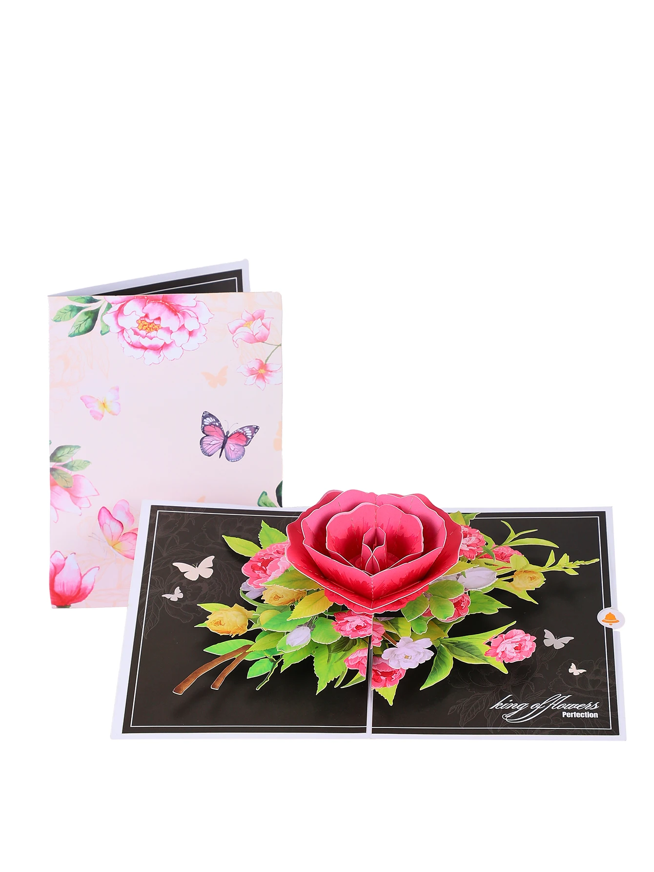 3D-Pop-up-Blumen-Grußkarte, romantisches Geschenk zum Valentinstag/Geburtstag, handgefertigte Kunstkarte aus Papier, perfekt für Sie
