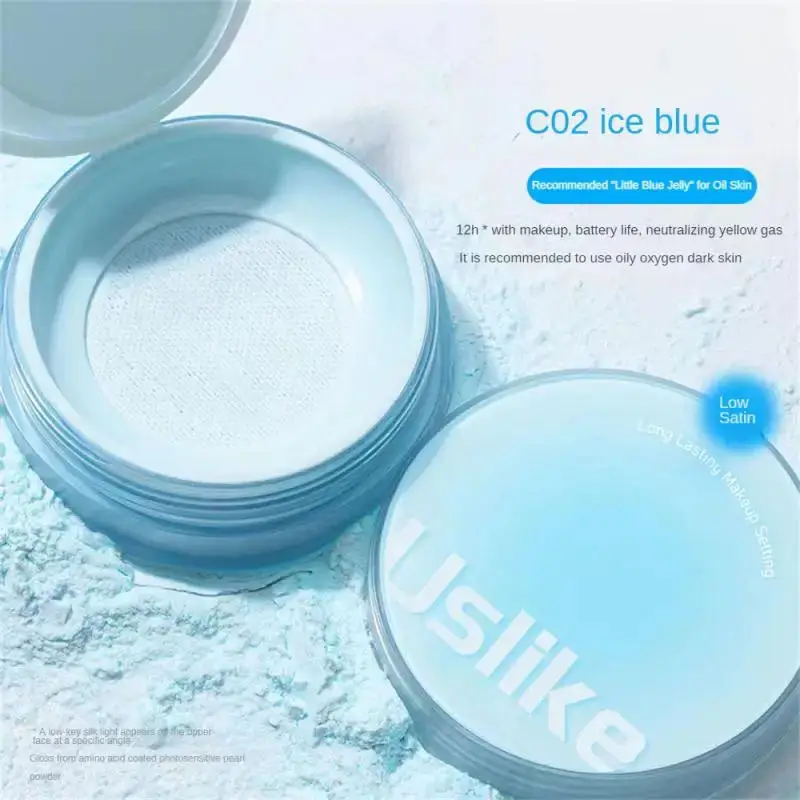 Jelly Loose Powder Oil Control Waterproof Makeup Oil-control Longlasting Lightweight Breathable and Sweatproof For All Ski