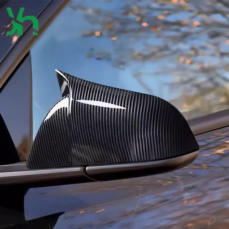 テスラY型カーボンファイバーミラーカバー牛革スタイルの外部アクセサリーに適しています。