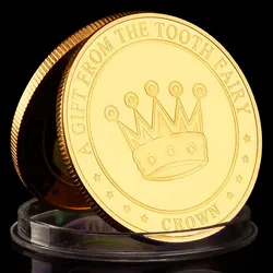 1 Piece Twinkle The Tooth Fairy Collectible Golden Plated Souvenir Coin A Gift From The Tooth Fairy Crown Commemorative Coin