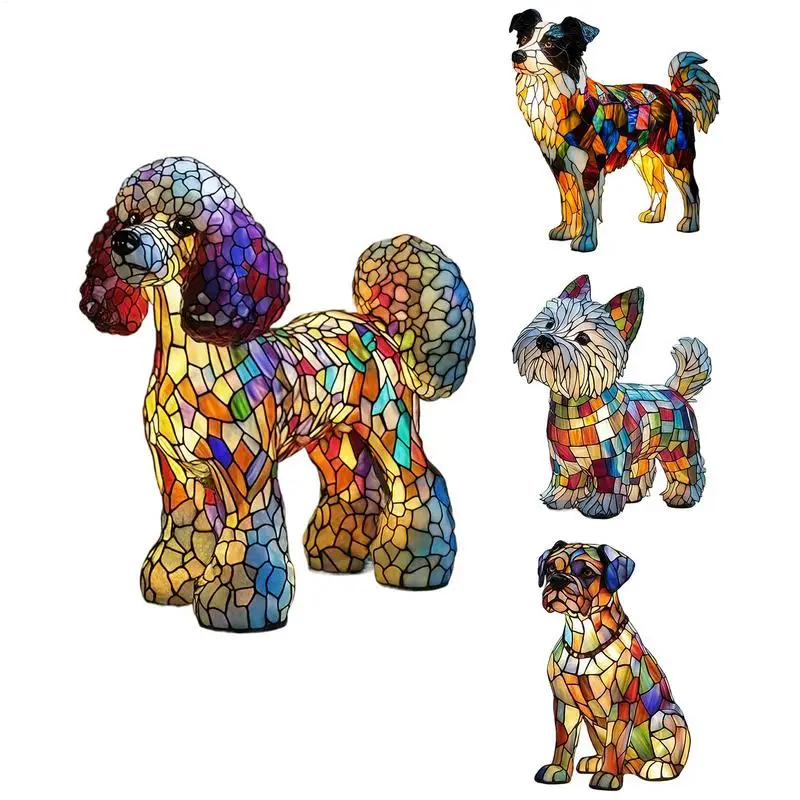 

Dog Shape Bedroom Resin Night Light Rechargeable LED Ambience Dachshund Lamp For Bedside Shelf Children Room Home Decorations