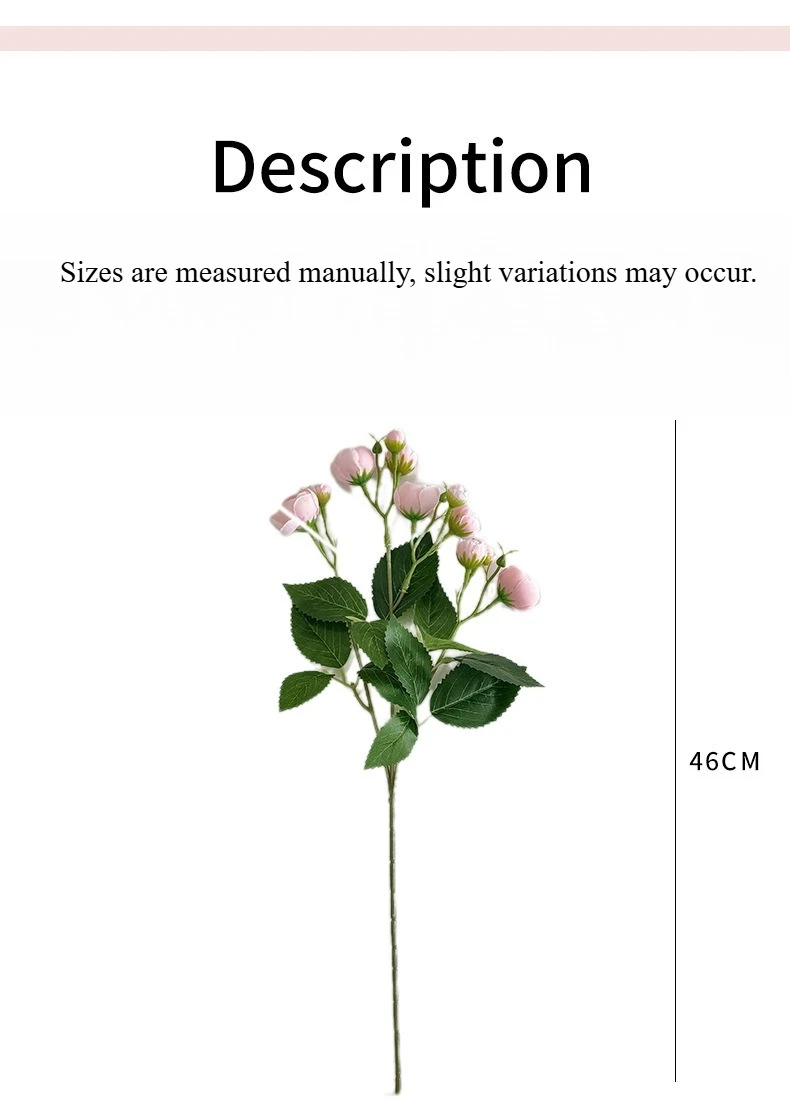 18 Inch 12 Head Artificial Camellia Bud Bouquet Faux Silk Flowers For Home Living Room Decoration Wedding Hotel Display Props