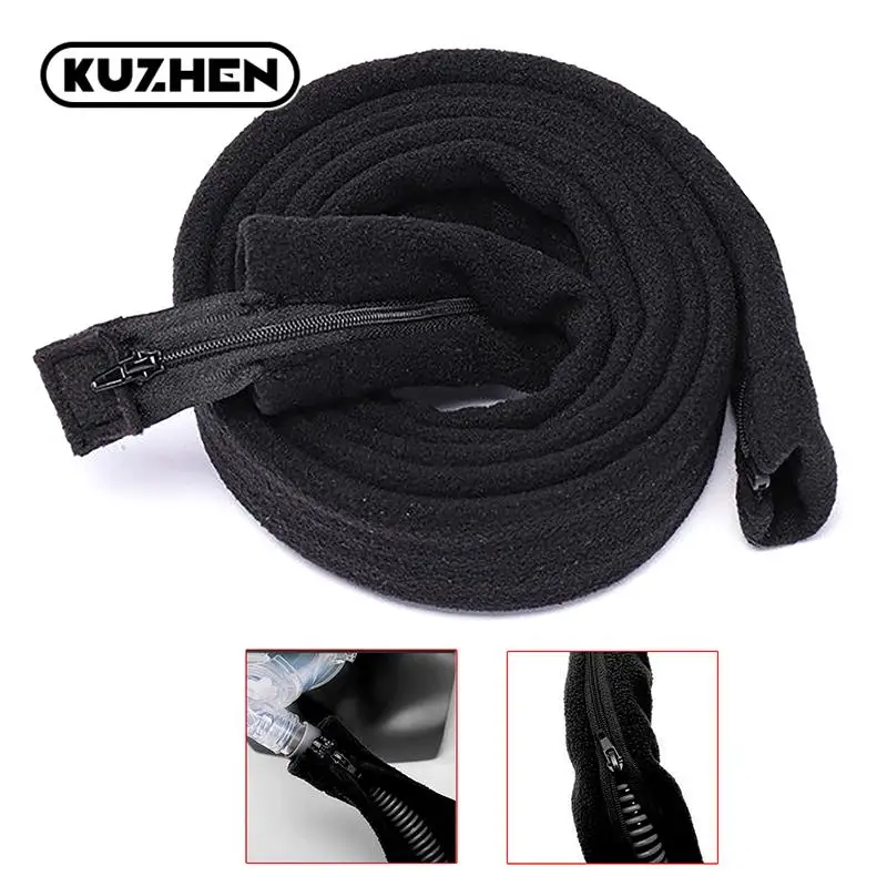 1Pcs 2M CPAP Tube Cover Hose Wrap Tubing Cover Zipper Hose Hook Loop with Zipper Tubing Wrap