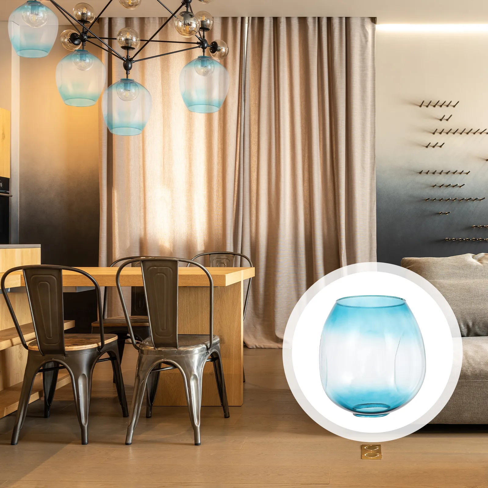 1Pcs Molecular Lampshade Decorative Glass Lampshade Elegant European Lamp Cover for Chandelier Bedside Lamp Housewarming Gift
