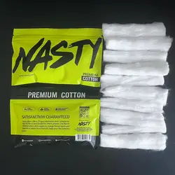 10Pcs/Bag NASTY PREMIUM Cotton Length 100mm Tasteless Odourless Bacon Thread White Cotton to Repair Disassembly Tool Accessary