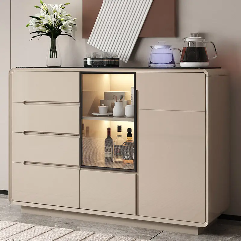 

Household smart water dispenser, living room multi-functional wall-to-wall tea bar machine, integrated mealside storage cabinet