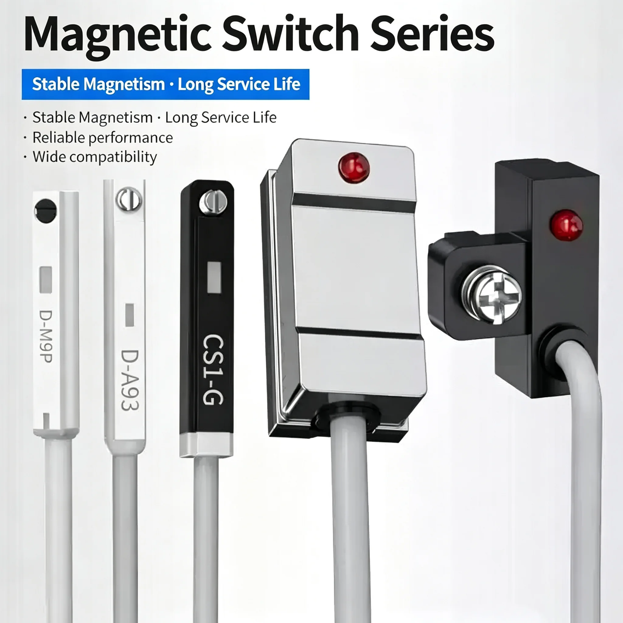 Cylinder proximity travel magnetic switch sensor D- M9B M9N M9P M9BV M9NV M9PV Y59A Y59B-D-A93-R732-R731-F8B-F8N-F8P-Z73-C73 L