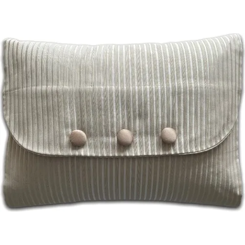 Alesta Home Decorative Cream Color Button Pillow decorate 40 X30CM