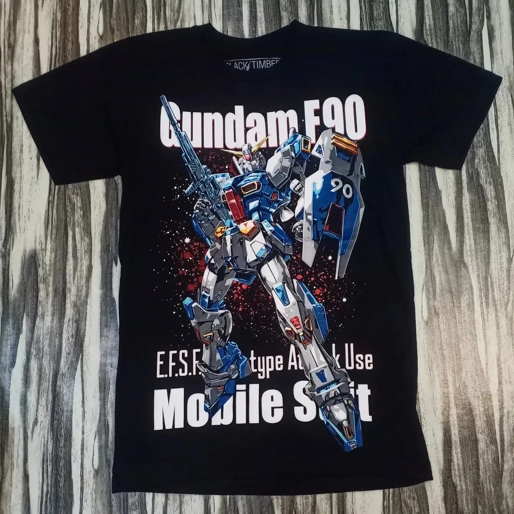 Mobile Suit Gundam Anime THE WITCH OF MERCURY STRIKE FREEDOM F90 Printed T-shirt Men's and Women's T-shirt Men's Top 2026 Summer