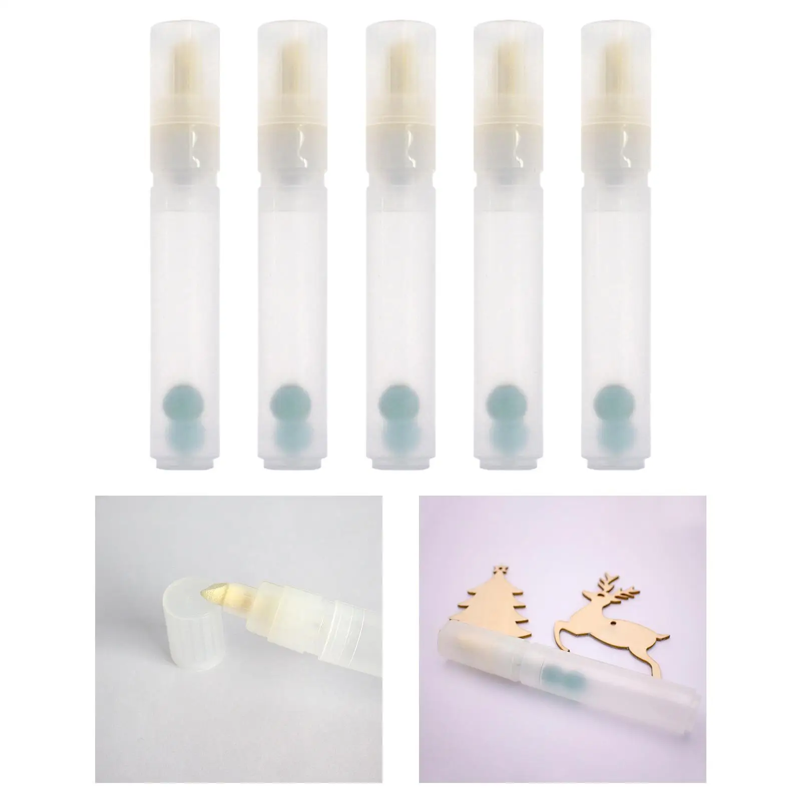 

5Pcs Empty Paint Pen Refill Blank Tube Marker for Acrylic Tool